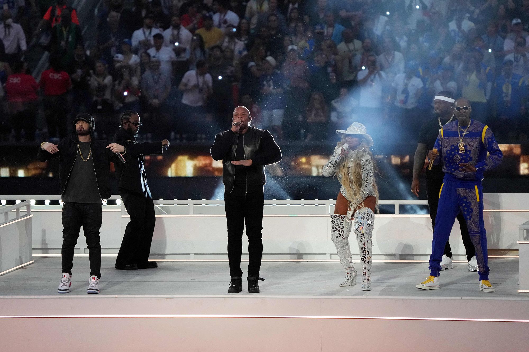 Eminem, Snoop, Dre, Mary J. Blige et Kendrick Lamar font le show au ...