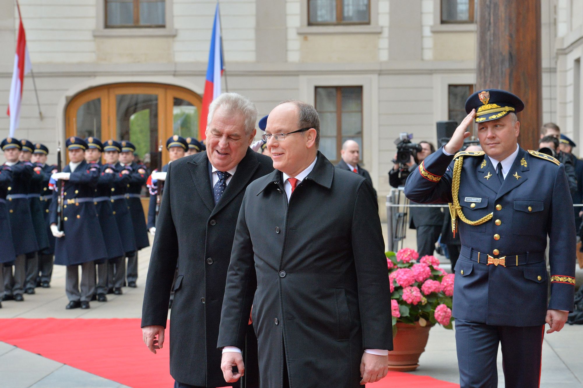 Albert de Monaco - Le prince en visite à Prague
