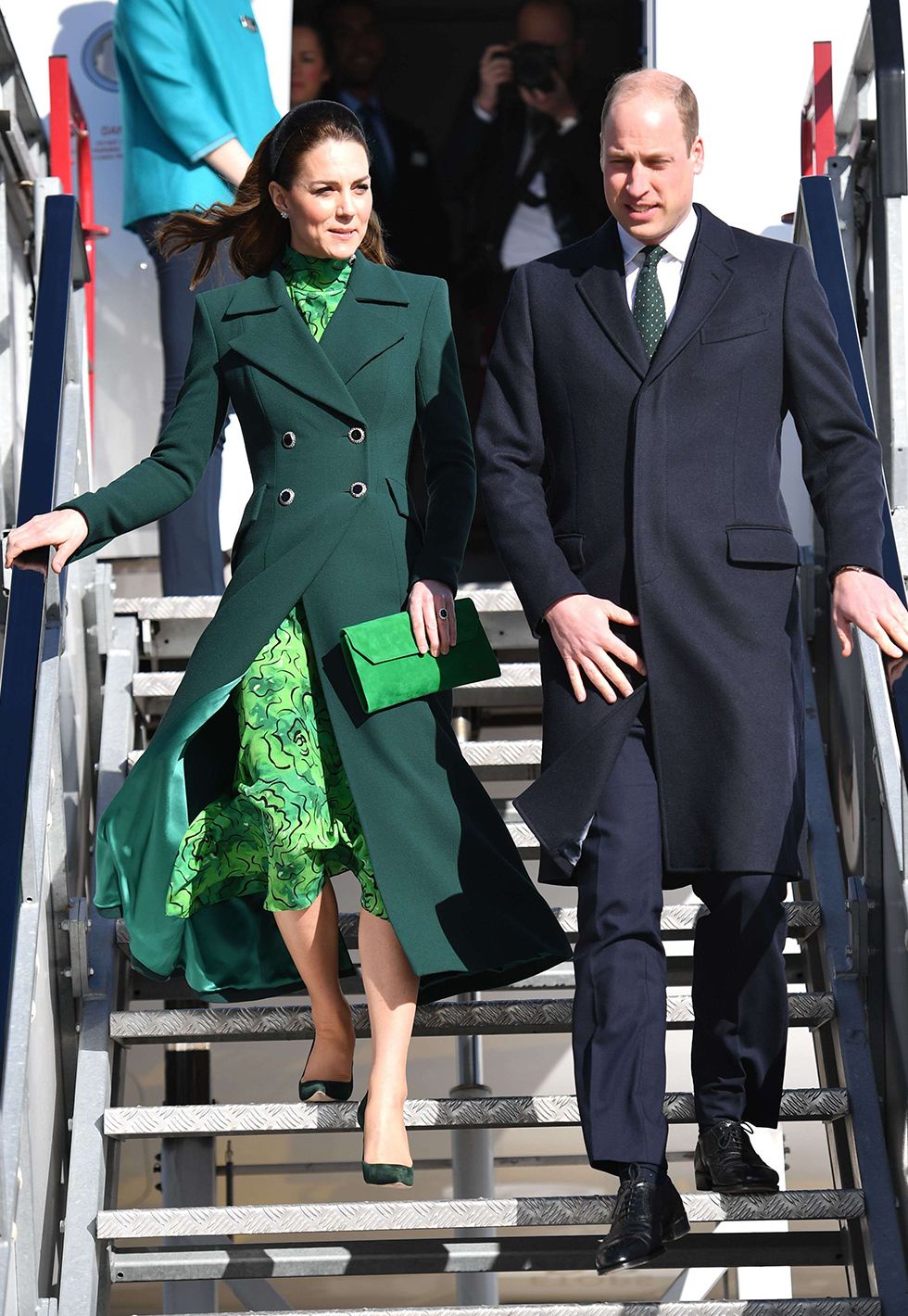 Kate Middleton, si radieuse pour son arrivée en Irlande avec William