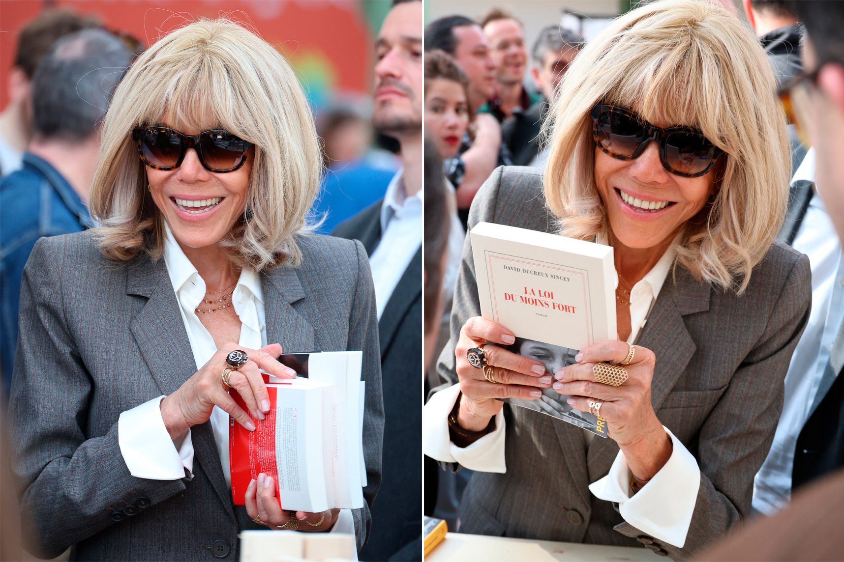 Brigitte Macron au Festival du livre de Paris, rencontre avec des ...