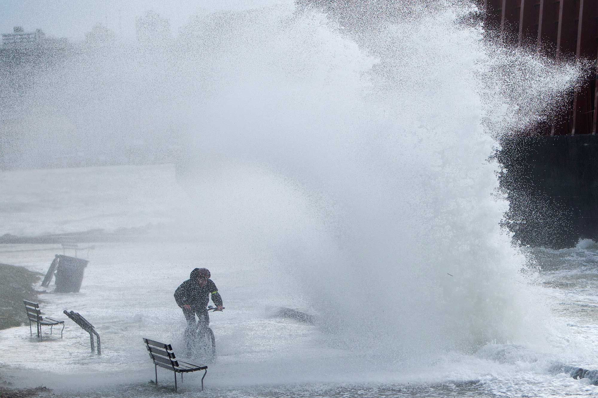 En images: l'ouest du Canada paralysé par des pluies torrentielles