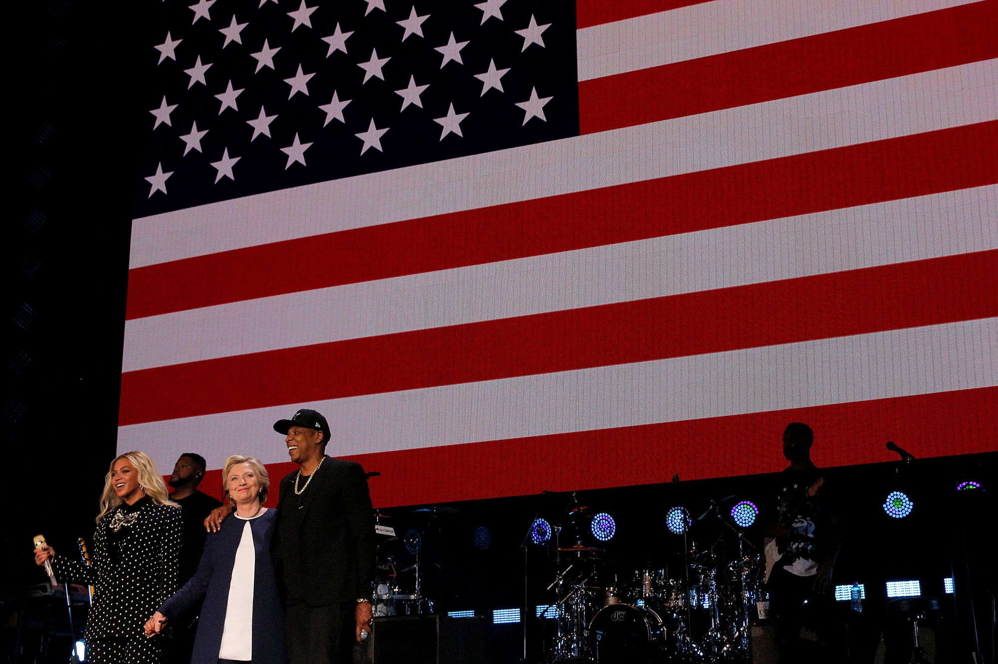 Avec Beyoncé, Hillary Clinton mise sur le vote des femmes