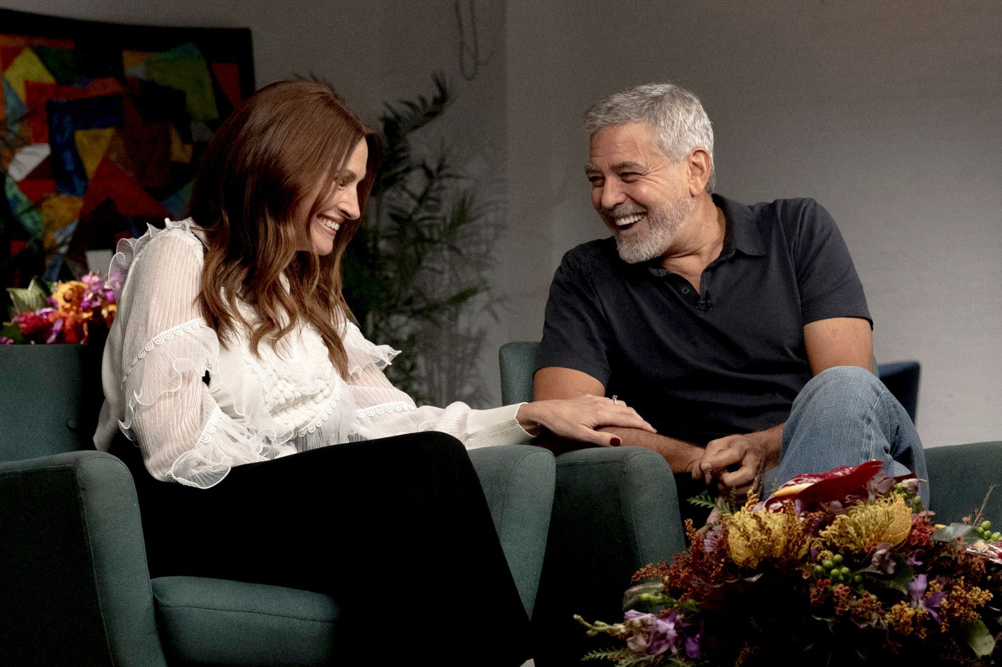 Julia Roberts et George Clooney, confidences sur leur parentalité tardive