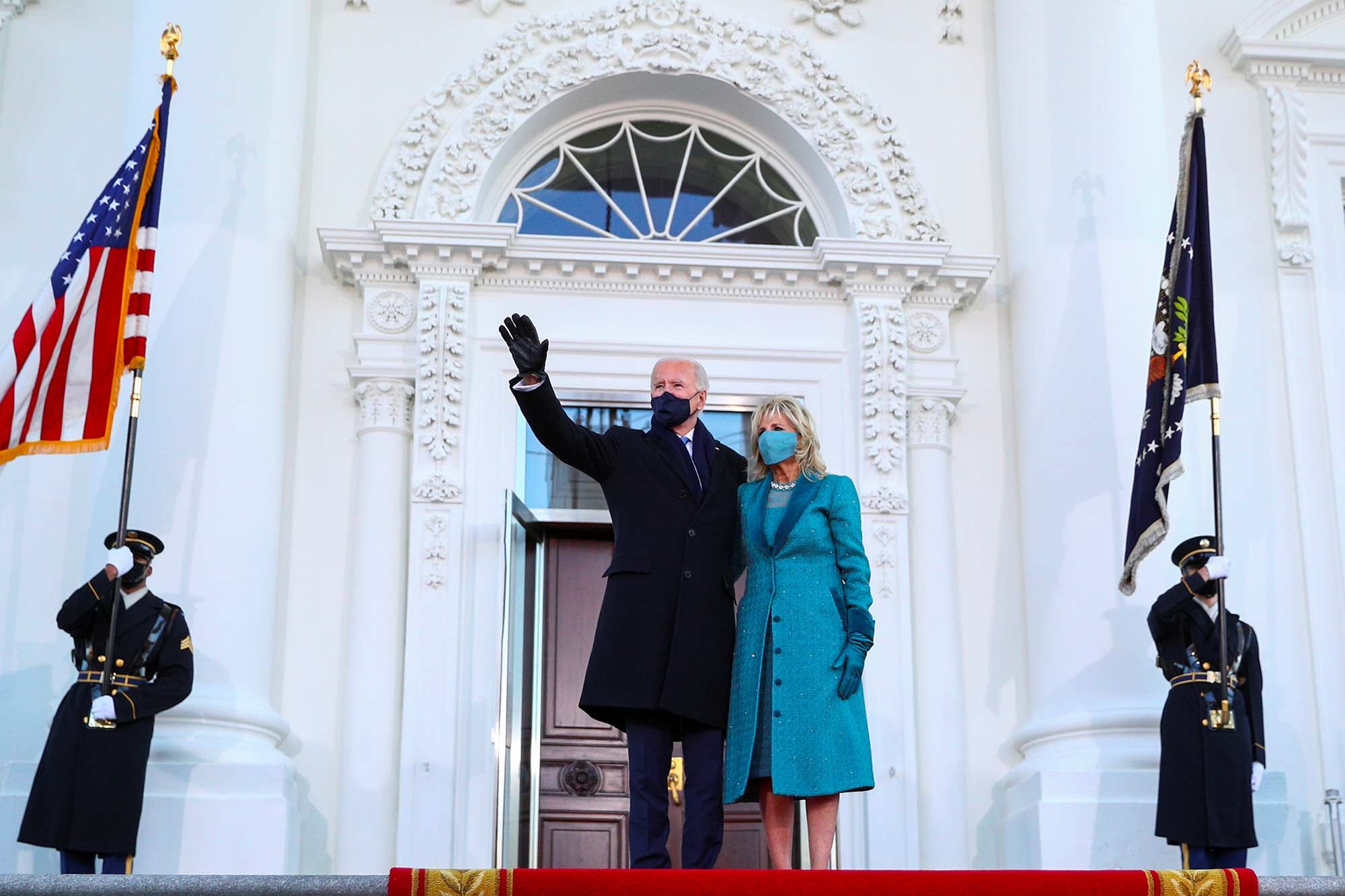 Joe et Jill Biden sont arrivés à la Maison-Blanche