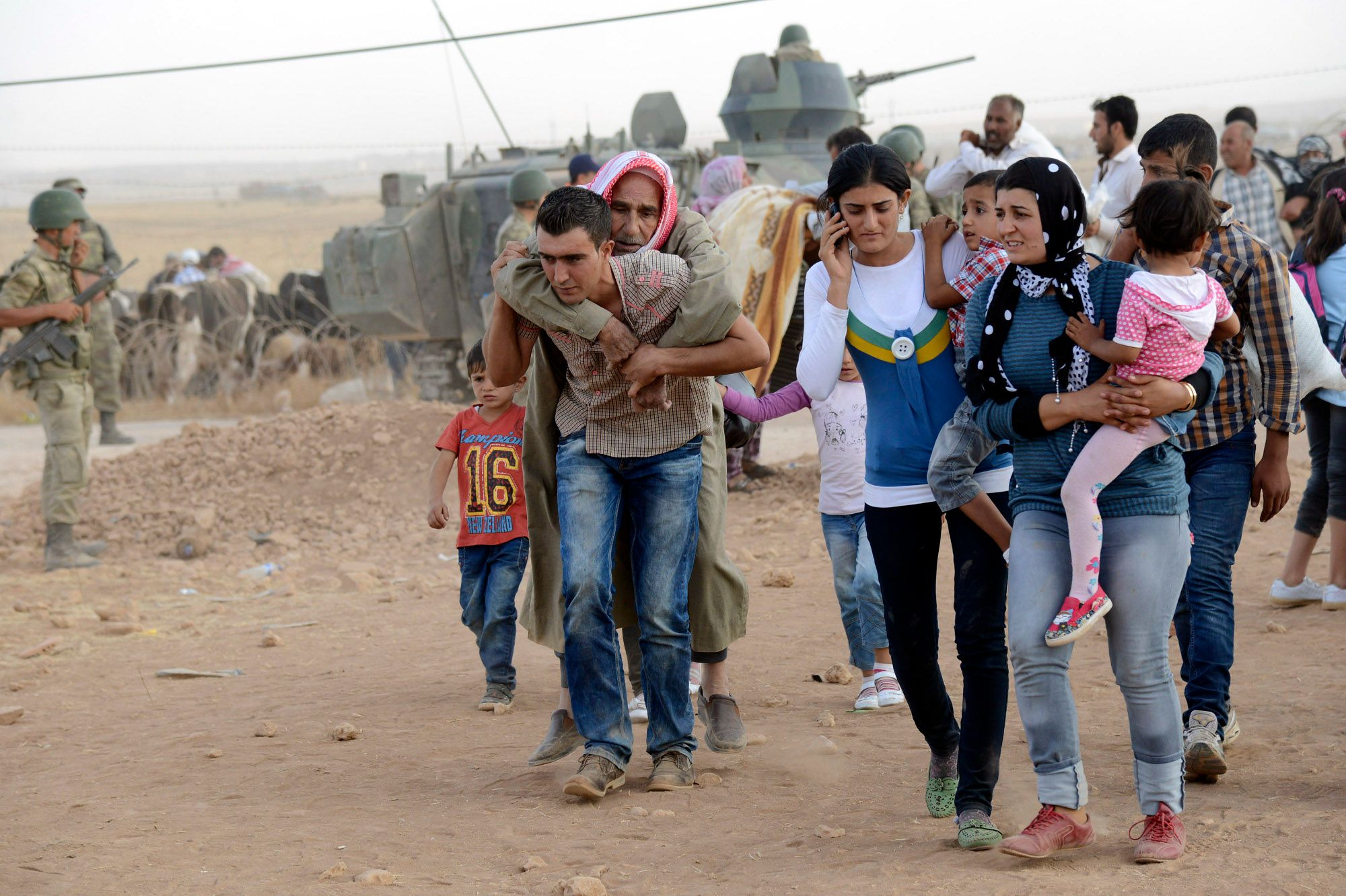 Exode massif des Kurdes de Syrie face à l'Etat islamique