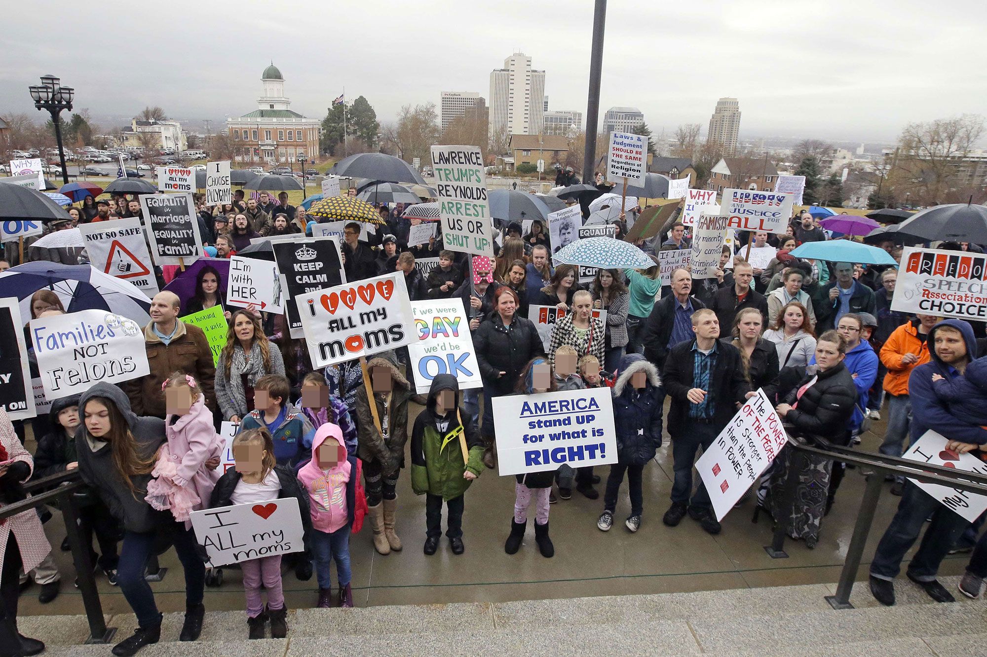 Dans l'Utah, une manifestation pour la polygamie