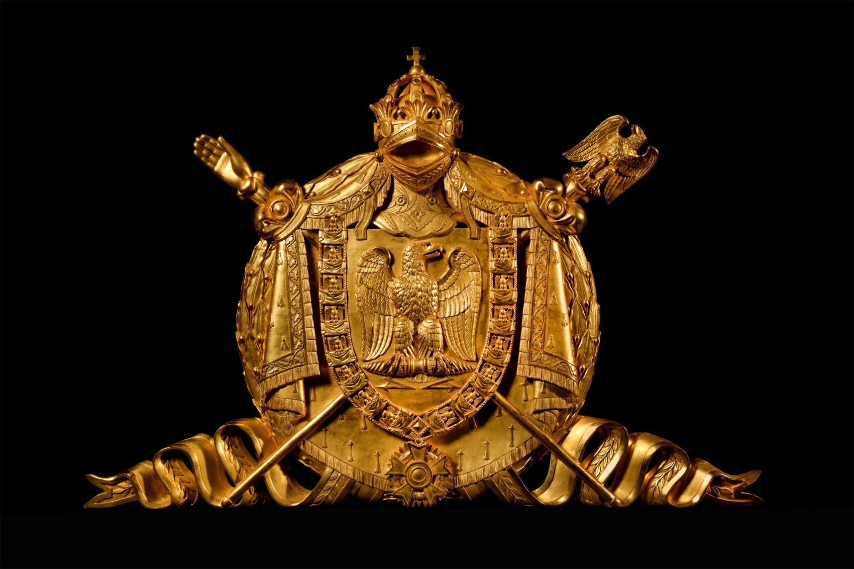 Un élément du décor de Notre-Dame pour le sacre de Napoléon Ier aux ...