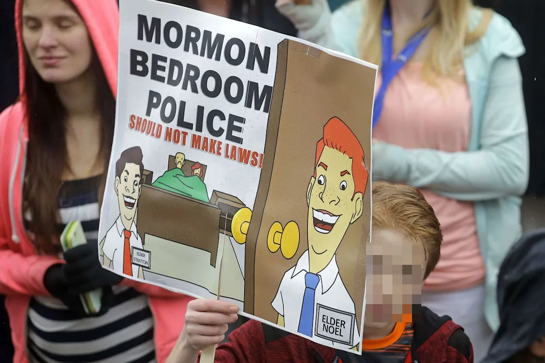 Ut Rx Dans l'Utah, une manifestation pour la polygamie