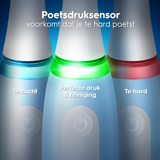 Oral-B iO 3 Elektrische Tandenborstel Blauw + 2 Opzetborstels