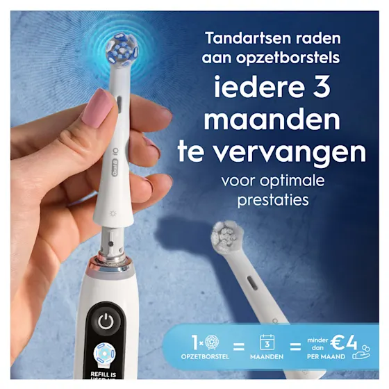 Oral-B iO 3 Elektrische Tandenborstel Blauw + 2 Opzetborstels