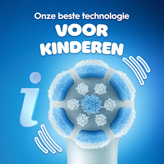 Oral-B iO Kids elektrische tandenborstel met Disney Stitch, aanbevolen voor 6+ jaar en goedgekeurd door EAPD.