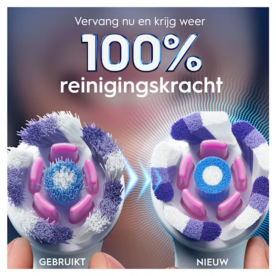 Oral-B Pro 3DW Clinical Intensieve Whitening Tandpasta en 2 Witte Opzetborstels Bundel