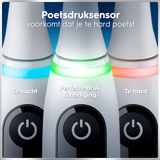 Oral-B iO 6 Elektrische Tandenborstels Wit & Roze Duoverpakking + 8 Opzetborstels