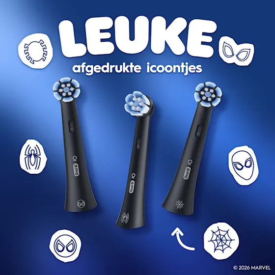 Oral-B iO Kids 6+ Marvel Spiderman opzetborstel voor elektrische tandenborstel, 2 Stuks