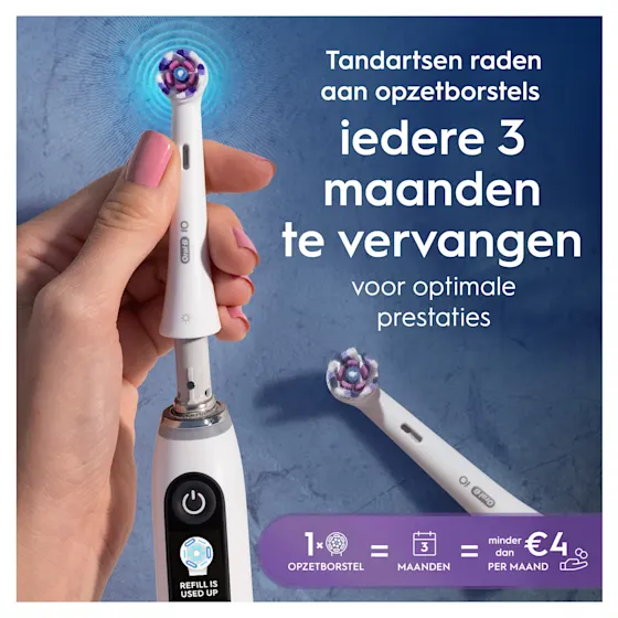 Oral-B Pro 3DW Clinical Intensieve Whitening Tandpasta en 2 Witte Opzetborstels Bundel