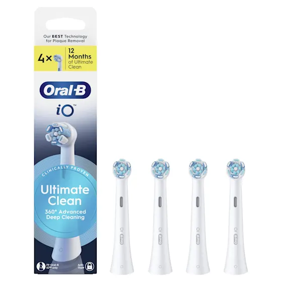 Oral-B iO 3 Elektrische Tandenborstel Zwart & Blauw + 4 Opzetborstels