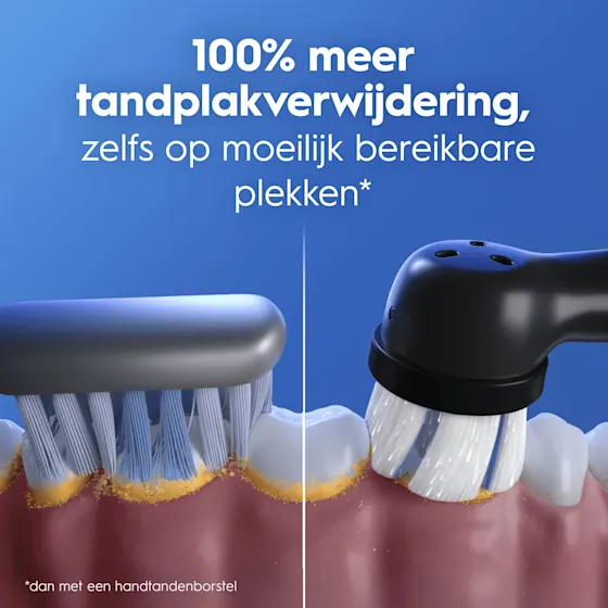 Oral-B iO 2 Elektrische Tandenborstels Zwart & Roze Duoverpakking + 4 Opzetborstels (Gentle Care)