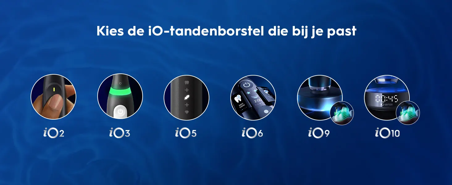 Oral-B iO 6 Elektrische Tandenborstels Zwart & Roze Duoverpakking + 8 Opzetborstels 