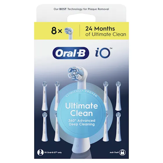 Oral-B iO 6 Elektrische Tandenborstels Wit & Roze Duoverpakking + 8 Opzetborstels