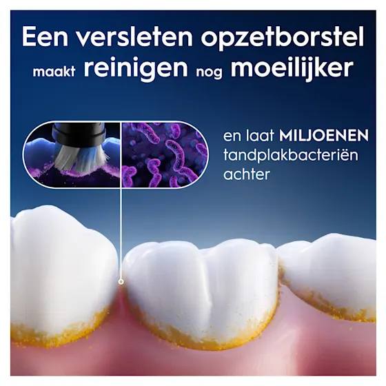 Oral-B Pro 3DW Clinical Intensieve Whitening Tandpasta en 2 Witte Opzetborstels Bundel