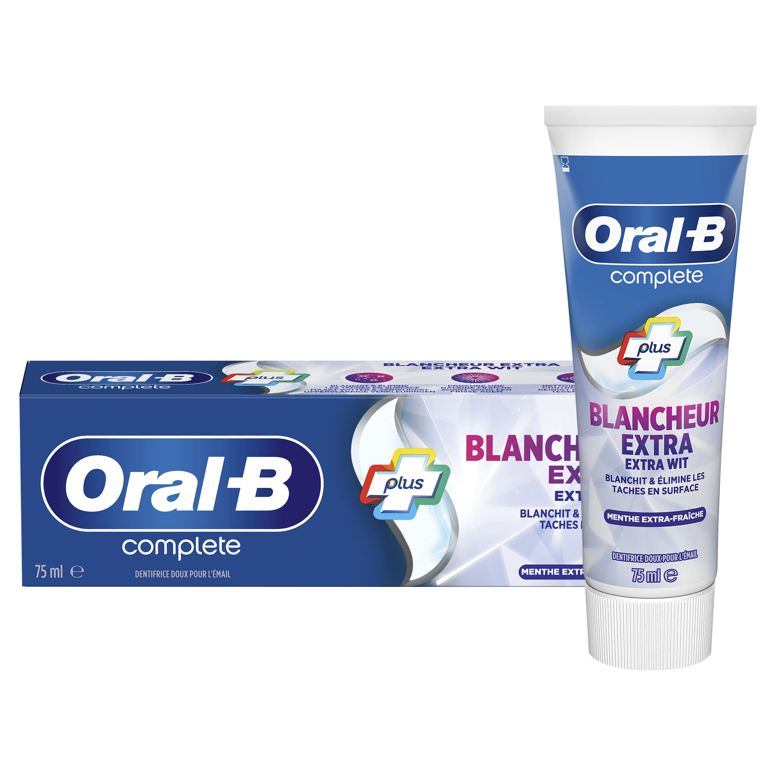 converteerbaar hybride afgewerkt Extra whitening tandpasta voor witte tanden | Oral-B