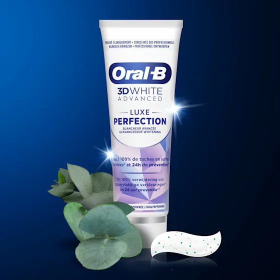 Oral-B 3D White Advanced Luxe Perfection tandpasta, Maxi Pack 2x75ml.