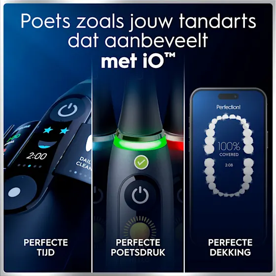 Oral-B iO Series 6N Black Lava Electric Toothbrush + 4 Refills
