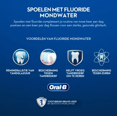 Wat Toeschouwer periode Mondwater met fluoride gebruiken | Oral-B