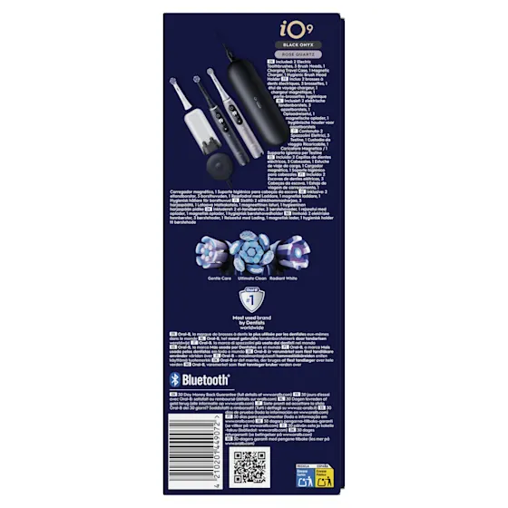 Oral-B iO 9N Elektrische Tandenborstel Zwart & Roze + 8 Opzetborstels