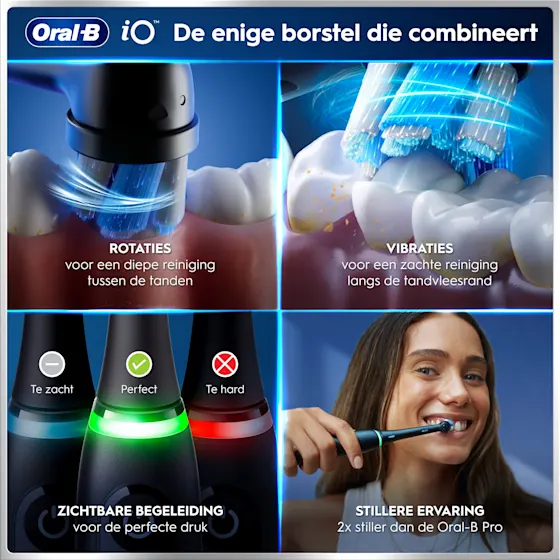 Oral-B iO Series 6N Black Lava Electric Toothbrush + 4 Refills