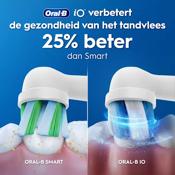 Oral-B iO 3 Elektrische Tandenborstel Blauw + 2 Opzetborstels