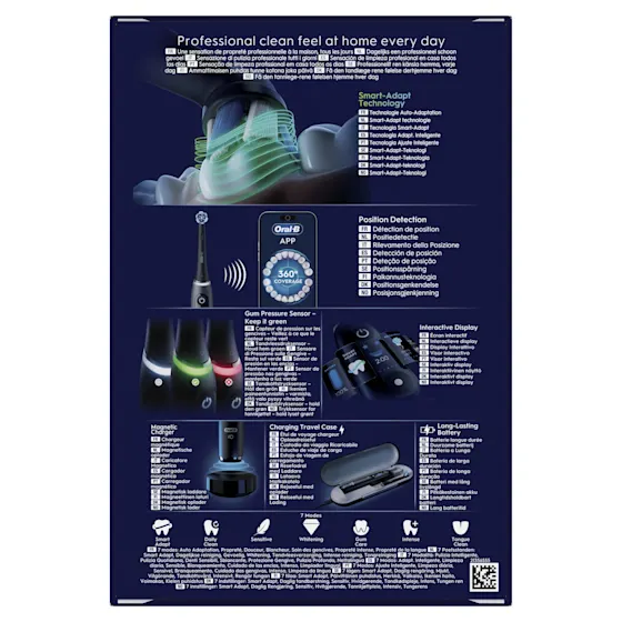 Oral-B iO 9N Elektrische Tandenborstel Zwart & Roze + 8 Opzetborstels