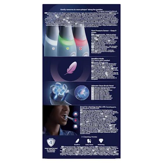 Oral-B iO 3 Elektrische Tandenborstel Blauw + 2 Opzetborstels