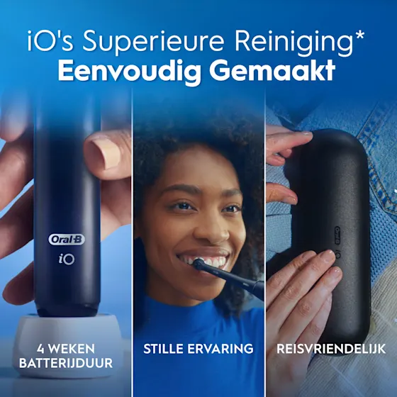 Oral-B iO 2 Elektrische Tandenborstels Zwart & Groen Duoverpakking + 4 Opzetborstels (Gentle Care)