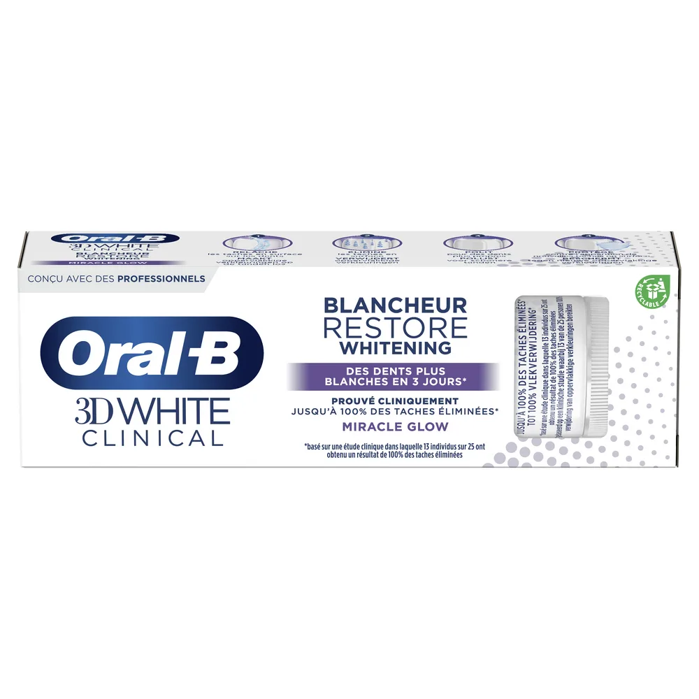 Oral-B 3D White Clinical Bright Revival Tandpasta 