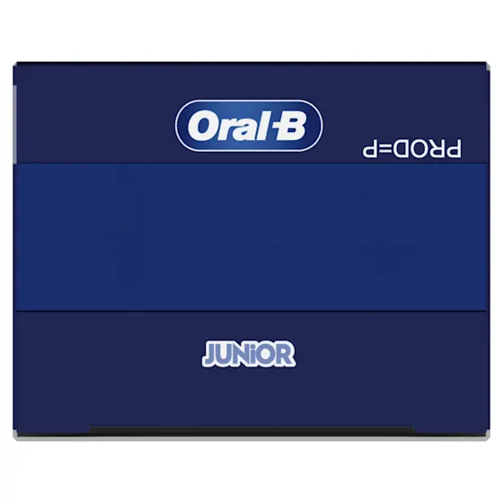 Oral-B Junior-tandpasta, met afbeeldingen van Stitch, biedt 24 uur bescherming tegen gaatjes.