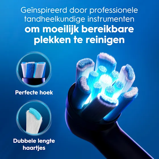 Oral-B iO 3 Elektrische Tandenborstel Blauw + 2 Opzetborstels