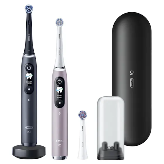 Oral-B iO 9N Elektrische Tandenborstel Zwart & Roze + 8 Opzetborstels
