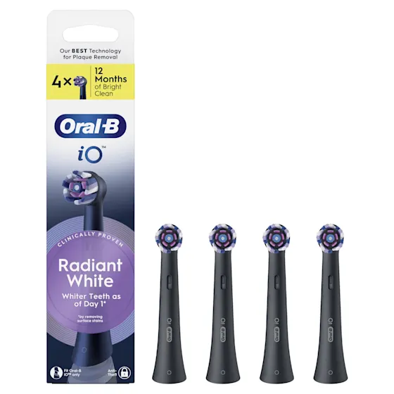 Oral-B iO9N Elektrische Tandenborstel Whitening Bundel, Zwart