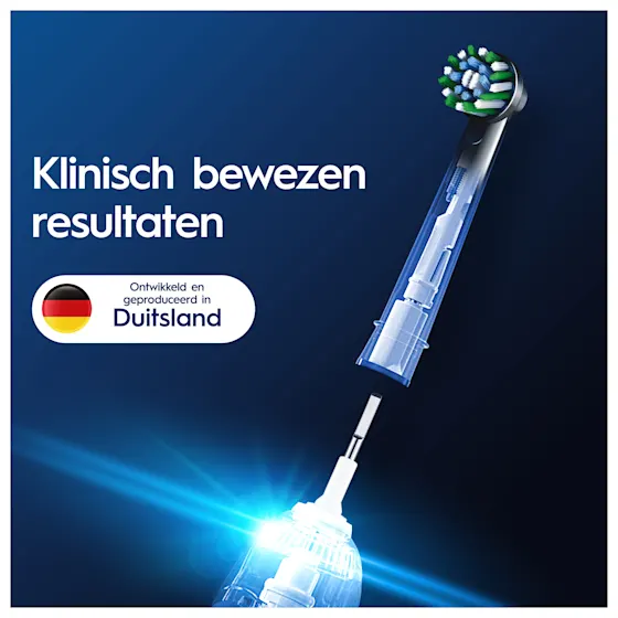 Oral-B Pro Cross Action Zwart Opzetborstels, Set Van 10, Past In Brievenbus