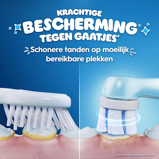 Oral-B iO Kids elektrische tandenborstel met Disney Stitch, aanbevolen voor 6+ jaar en goedgekeurd door EAPD.