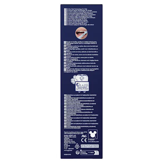 Oral-B iO Kids elektrische tandenborstel met Disney Stitch, aanbevolen voor 6+ jaar en goedgekeurd door EAPD.