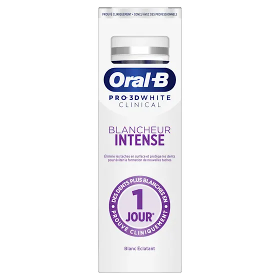 Oral-B Pro-Expert tandpasta, verpakking met een maxi pack van 2x75ml en 24 uur bescherming.