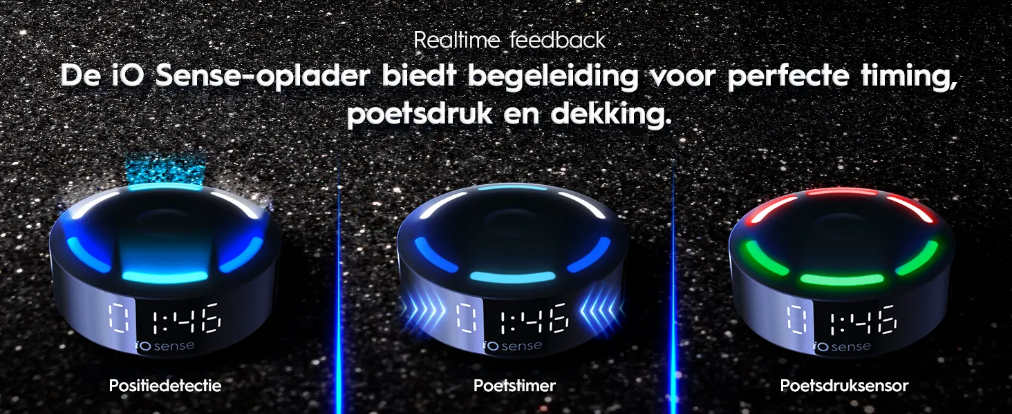 Tandenborstelkop met blauwe borstelharen en iO-technologie voor optimale tandreiniging 