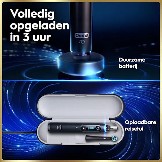 Oral-B iO 9N Elektrische Tandenborstel Zwart & Roze + 8 Opzetborstels