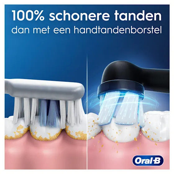 Oral-B iO 2 Elektrische Tandenborstel Zwart + 2 Opzetborstels