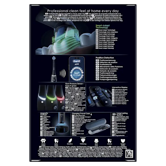 Oral-B iO 9 Special Edition Elektrische Tandenborstel Zwart Onyx + 8 Opzetborstels