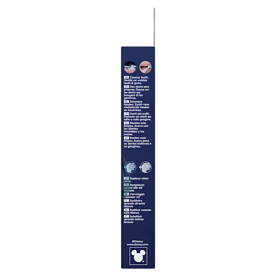 Oral-B iO Kids opzetborstels, Disney Stitch editie, 2 stuks, goedgekeurd door E.A.P.D. en geschikt voor kinderen van 6 jaar en ouder.