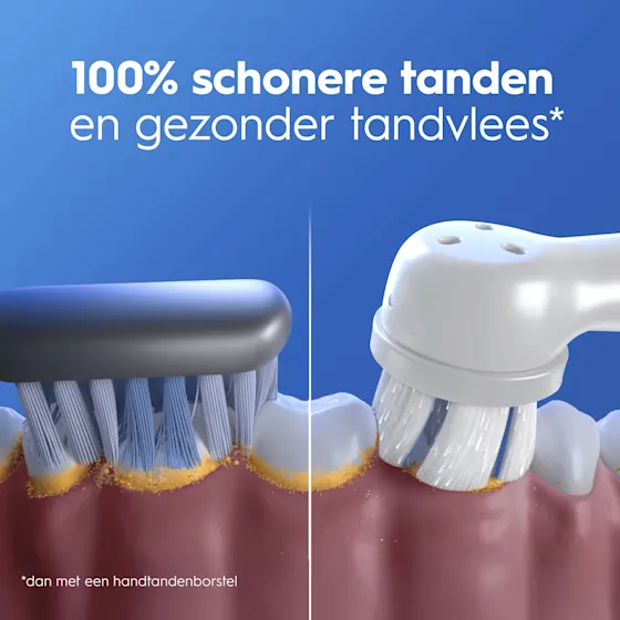 Oral-B iO 3 Elektrische Tandenborstel Blauw + 2 Opzetborstels