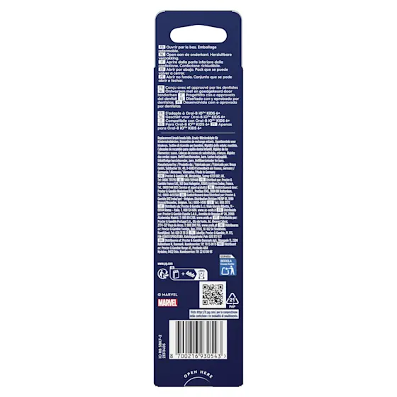 Oral-B iO Kids 6+ Marvel Spiderman opzetborstel voor elektrische tandenborstel, 2 Stuks
